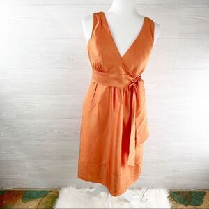 Jenny Yoo Collection A-Line Silk Midi Dress